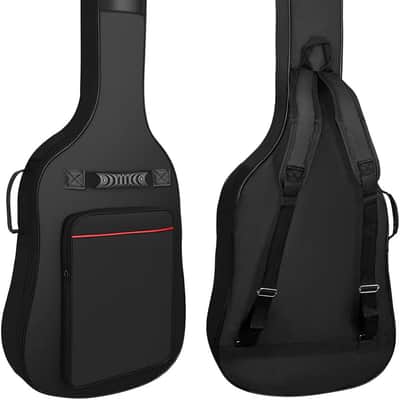 Bass Guitar Hard Case, and More with Exterior Lock and Key, Interior Accessory Compartment, and Plush Interior Padding - Black image 1