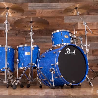 PEARL MASTERS MMX 4 PIECE CHAD SMITH LIMITED EDITION DRUM KIT, PEACOCK SWIRL (PRE-LOVED) image 4