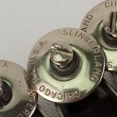 Slingerland 1x Floor Tom Drum Lug Cigar/Streamline Radio King Nickel Vintage 40s image 4