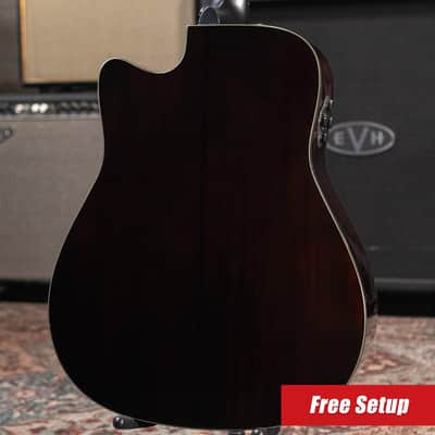 Yamaha TAG3 C TransAcoustic Dreadnought Acoustic/Electric Guitar - Natural with Softshell Case image 2