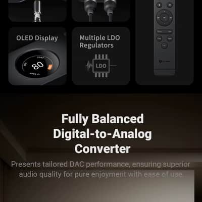 Fosi Audio ZD3 Balanced DAC | ES9039Q2M Preamplifier, Bluetooth & HDMI ARC image 12
