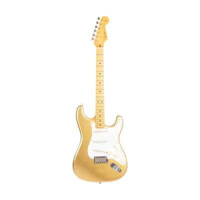 2020 Fender Lincoln Brewster Stratocaster Electric Guitar, Maple FB, Aztec Gold, LB0XXXX image 1