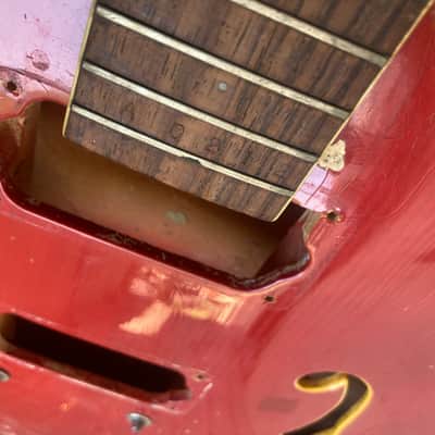 PROJECT Mosrite Celebrity vintage, electric guitar project 60s - Red husk electric guitar image 15