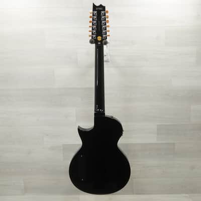 Used LTD TL-12 Acoustic Guitar Black image 2