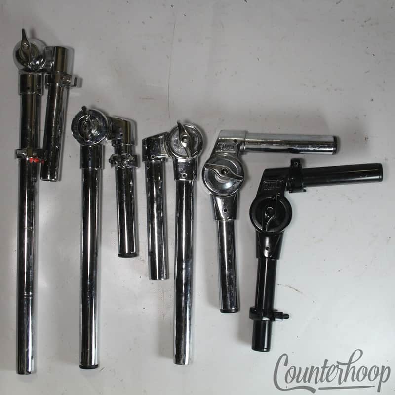 PEARL 5x Tom Drum Post Arms Hardware Angle Bass Mounts + Memory-Lock Clamps image 1
