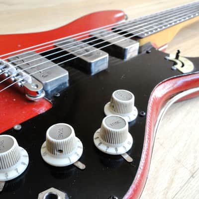 1964 Hofner 173 Vintage Electric Guitar Red Croc Selmer Super 3 w/ 510 Pickups image 11