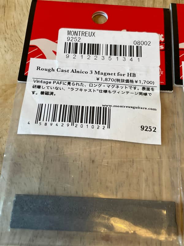 Montreux Rough cast Alnico 3 magnet