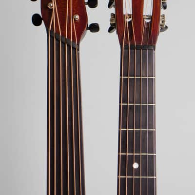 Supertone #12E 650 1/4 Harp Guitar, most likely made by Harmony,  c. 1918, original canvas soft shell case. image 5