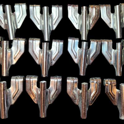 🔥Lot Of Twelve (12) Vintage 1980'S Tama-style Chrome Bass Drum Claws Japan FREE SHIPPING🔥 image 1