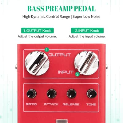 JOYO Scylla R-27 Bass Guitar Compressor Effect Pedal with Low Noise High Dynamic Control image 3