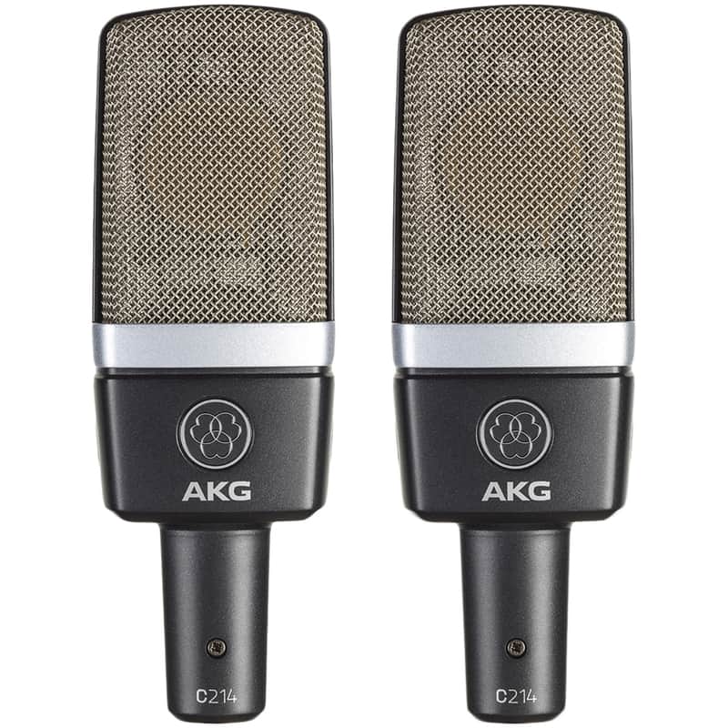 AKG C214 Side Address Condenser Microphone - Stereo Set image 1