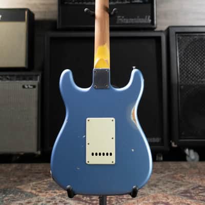 Nash Wayfarer Semi-Hollow Electric Guitar - Ice Blue Metallic with Hardshell Case image 9