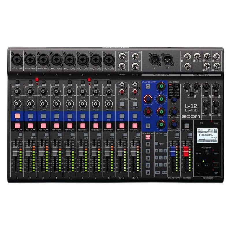 Zoom LiveTrak L-12 12-Channel Digital Mixer and Recorder Restock Deal image 1