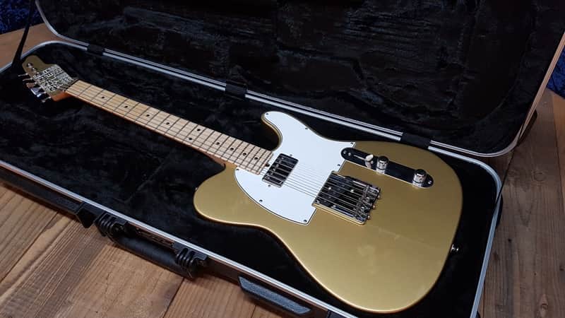 2017 James Tyler Japan Tylerbastar Telecaster Gold Special Edition Ash Body image 1