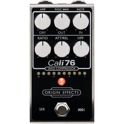 Origin Effects Cali76 V2 Bass Compressor Pedal, Black image 1