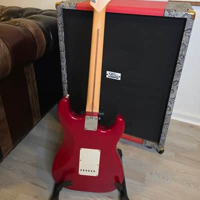 Fender Stratocaster Highway One USA LH Left Hand 2004 - Crimson Red Transparent Nitro Finish American Strat image 6