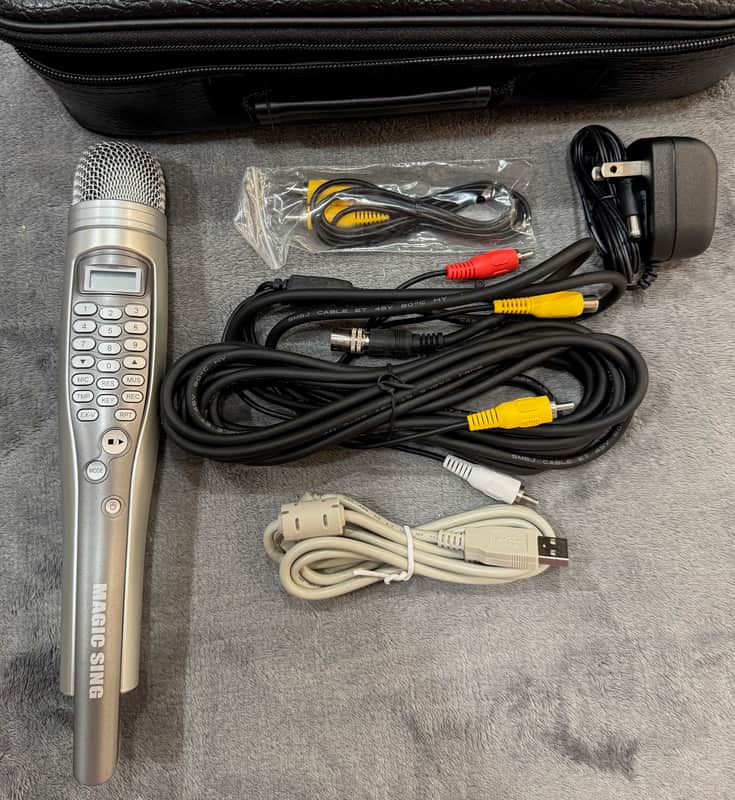 Magic Sing ED-8000 Digital Karaoke Microphone System – Complete Set with Case & Accessories image 1