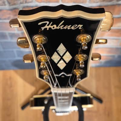Vintage 1970s Hohner LP Copy Black image 3