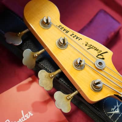 2024 Fender Custom Shop '68 Jazz Bass Relic Electric Bass Aged Black + COA OHSC image 11