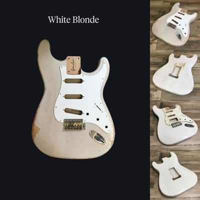 Made to Order - FRANCHIN Mercury guitar body Relic Aged 100% Nitro Lacquer (Sunburst/ Black/ White/ Blue/ Green/ Yellow/ Red/ Pink/ Burgundy/ Purple/ Gold/ Silver, etc.) Basswood Poplar Stratocaster-Strat-S-Style Made in Italy image 7