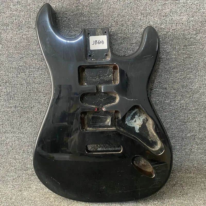 Black HSH Basswood Guitar Stratocaster Strat Style Body image 1