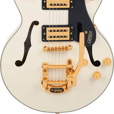 Gretsch G2655TG Streamliner Center Block Semi-Hollow Limited Edition Electric Guitar, Laurel Fingerboard, Vintage White image 2