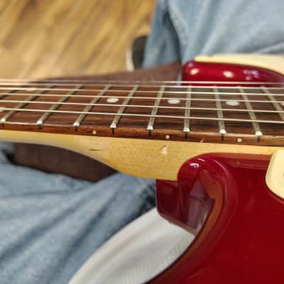 Squier Affinity Series Stratocaster with Rosewood Fretboard 2004 - 2013 - Metallic Red image 15