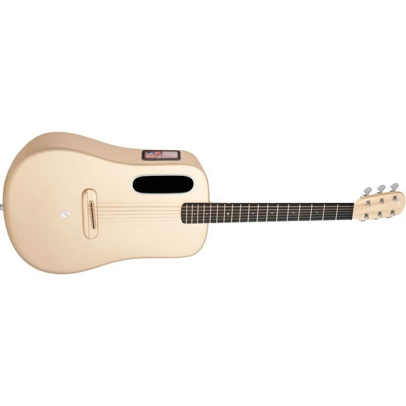 Lava Music L9220009 ME 4 Carbon Fiber 38” Acoustic / Electric Guitar With Gig Bag, Soft Gold image 1