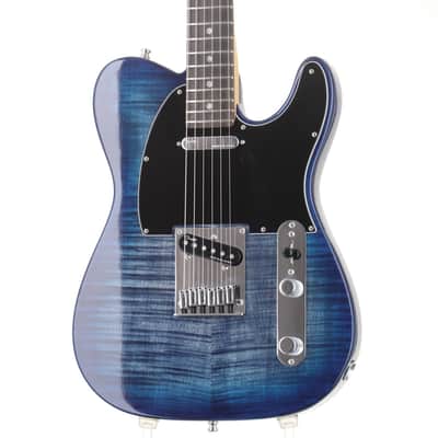 Fender Deluxe Edition American Ultra Telecaster Flame Maple Top Denim Burst Finish Striped EB FB [US21014908] (06/25) image 6