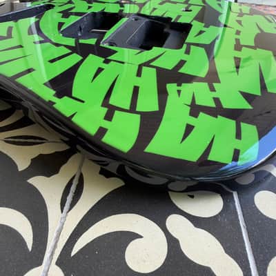 Hamer Californian Body - Black And Green Graphic image 9