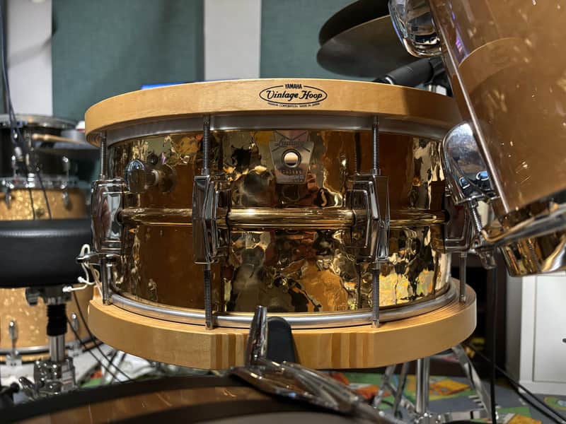 1984 Chicago Ludwig LB552K Hammered Bronze 6.5x14" 10-Lug Snare Drum 1984 image 1