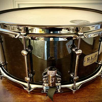 TAMA LMB1465MMB 14x6.5” S.L.P. Power Maple Snare Drum in Midnight Mapa Burl Finish image 6