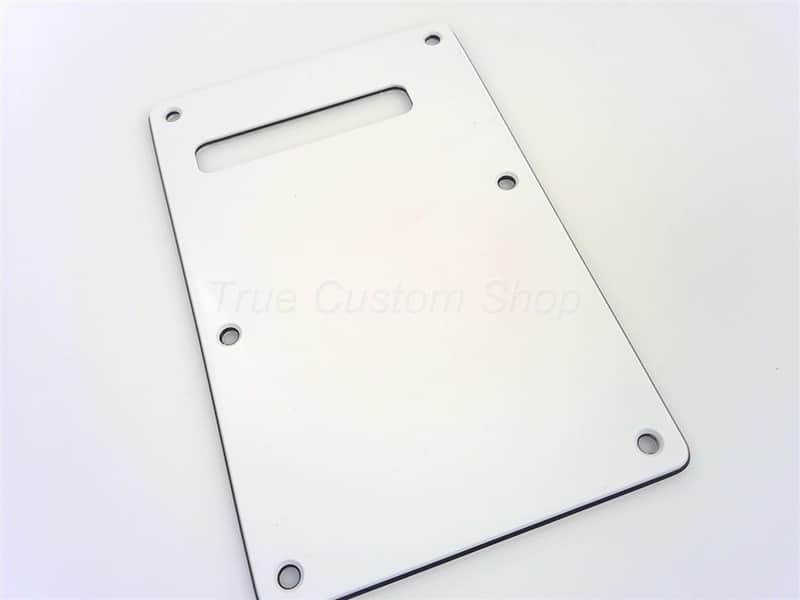 True Custom Shop® White 3ply Tremolo Spring Cover for Fender Standard Stratocaster image 1