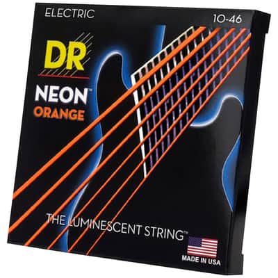 Hi-Def Neon Orange Medium 10-46 DR Strings image 1