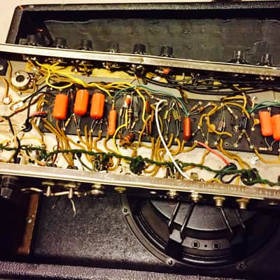 (Pete Anderson) 1965 Fender Blackface Deluxe (Heavily Modded) image 12
