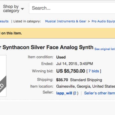 Steiner Parker Synthacon Model 174 1975-1979 Like Minimoog / ARP Odyssey Silverface Wood Sides image 17