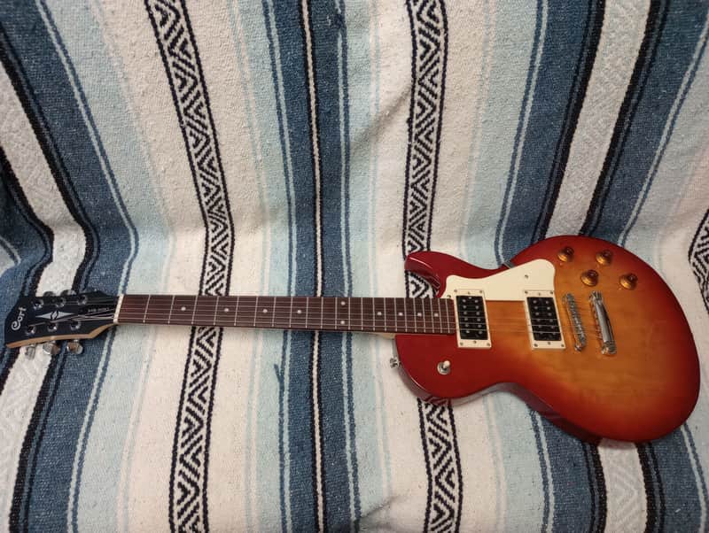 Upgraded Cort CR100 Classic Rock LP HH - Cherry Red Sunburst image 1