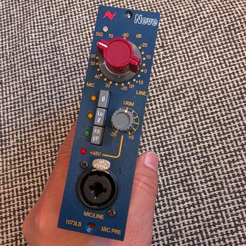 AMS Neve 1073LB 500 Series Mic Preamp Module 2010s - Blue image 1