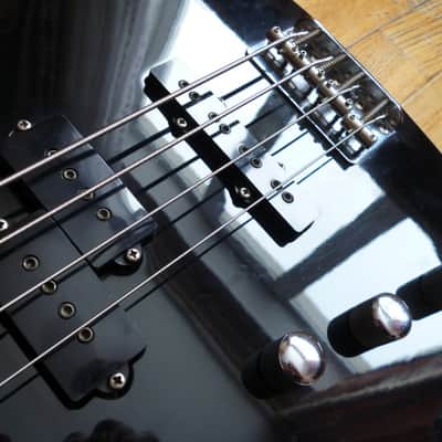Fernandes Limited Edition Dinky Bass PJS-42 MIJ 1988 Black Lefty image 6