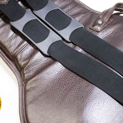 Levy's Premium Leather Bass Gigbag - Dark Brown **Amazing Quality** image 10