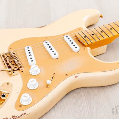 2023 Fender Custom Shop Limited Edition ‘55 Bone Tone Stratocaster Relic Aged Honey Blonde, Mary Kaye w/ Case, CoA image 6