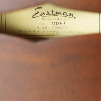 Eastman MD305 A-Style Hand-Carved Mandolin #1334 image 2