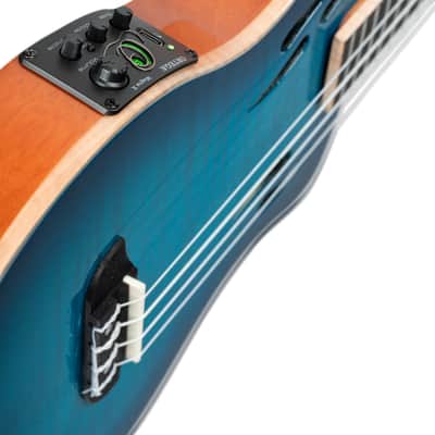 Ortega RTPX-U-FMA TourPlayer Series Flamed Maple Top Mahogany Neck 4-String Tenor Electric Ukulele w/Gig Bag image 11