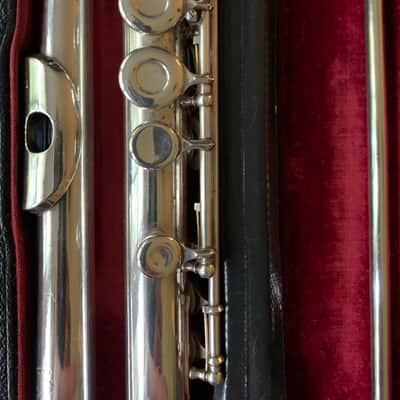 Wm. S. Haynes Serial #15747, Regular Model, offset G, C foot flute, closed holes 1939 - Sterling Silver image 7