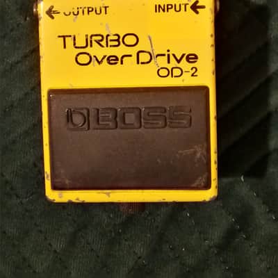 Boss OD-2 Turbo OverDrive (Black Label) 1988 - 1995 - Yellow image 1
