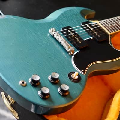 Gibson Custom Shop CME 1963 SG Special Reissue Pelham Blue Murphy Lab Ultra Light Aged 2020 image 19