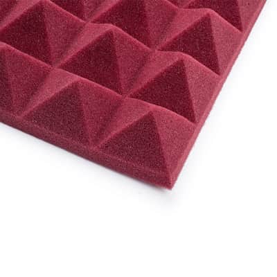 Gator Gator 12"x12" Acoustic Pyramid Panels 4-Pack (Burgundy) image 4