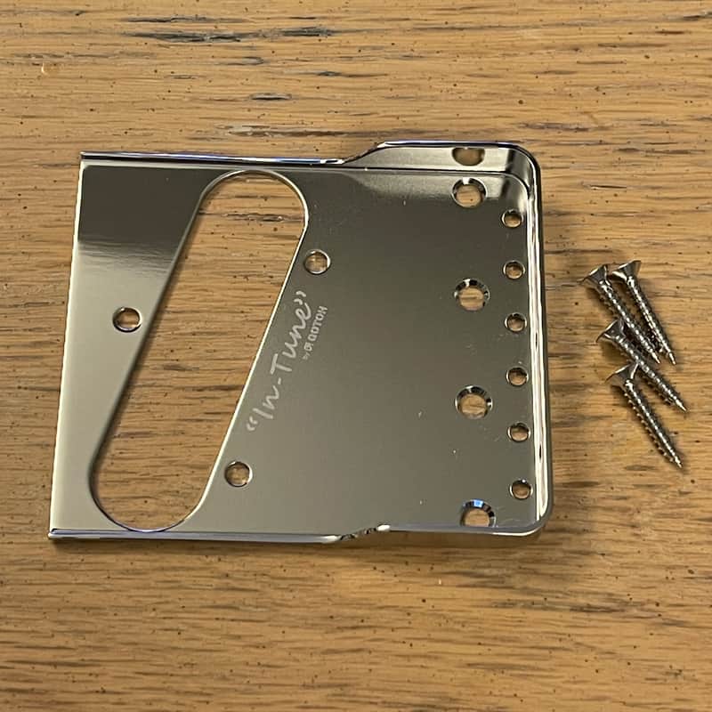 Gotoh Cutaway Telecaster Bridge Nickel Fender Tele In Tune Cut Away Vintage Style 3 Saddle image 1
