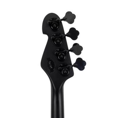 Sandberg California II / TM / Blacklabel PUs / 4-String 34″ / Highgloss Metallic Red / Alder Body / Pau Ferro FB / Varied Dot Inlays / Black Head Stock / Black Hardware / Active 2-EQ / Split Switch / Black Pickguard - 8.3 pounds SN 50005 image 6