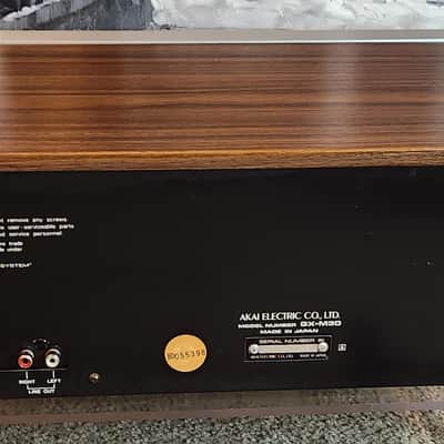 Akai Akai GX-M30 ivintage 2-head, single compact cassette deck 70s  - Metal imitation wood cabinet image 10